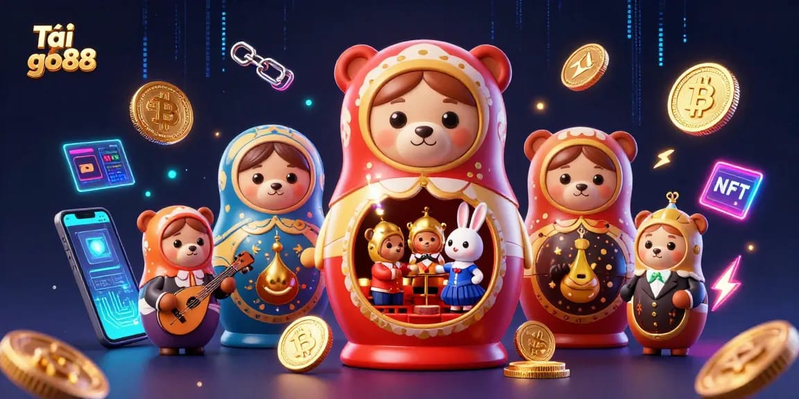 Tải go88 to enjoy exciting gameplay with charming animated characters in a rich 3D casino scene.
