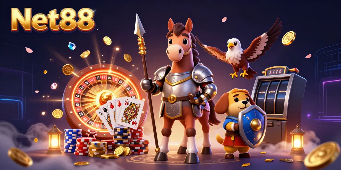 Win big at Net88 with exciting casino games and vibrant visual elements.