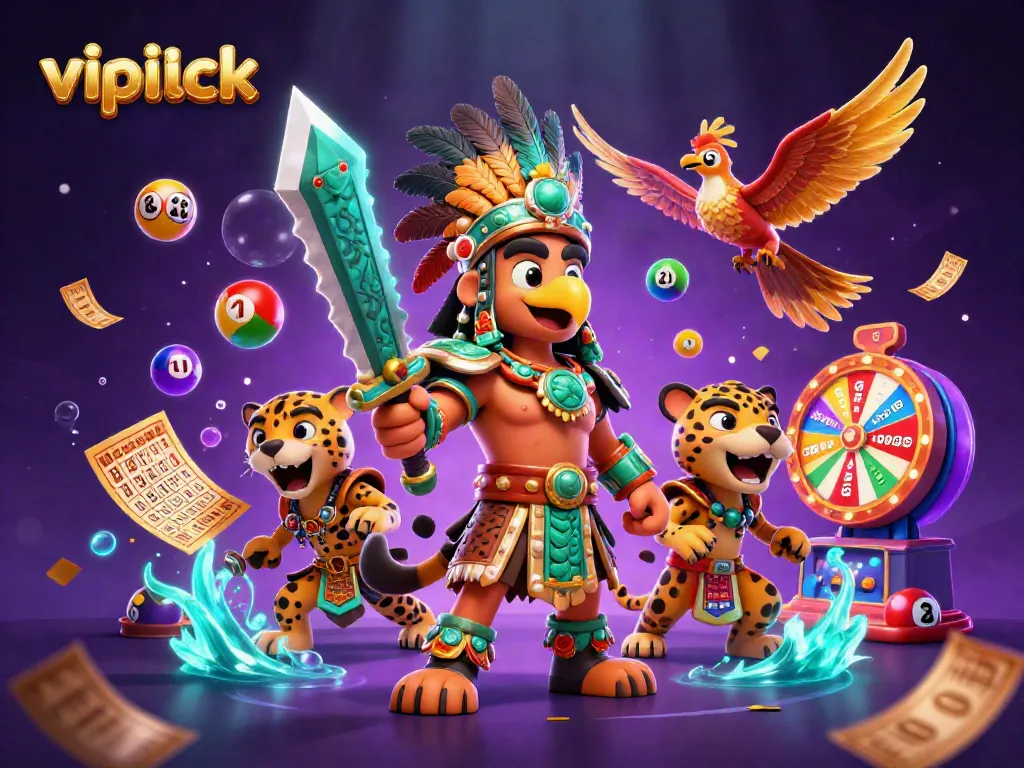 Experience the excitement of vipluck with dynamic games and colorful elements in a vibrant casino setting.