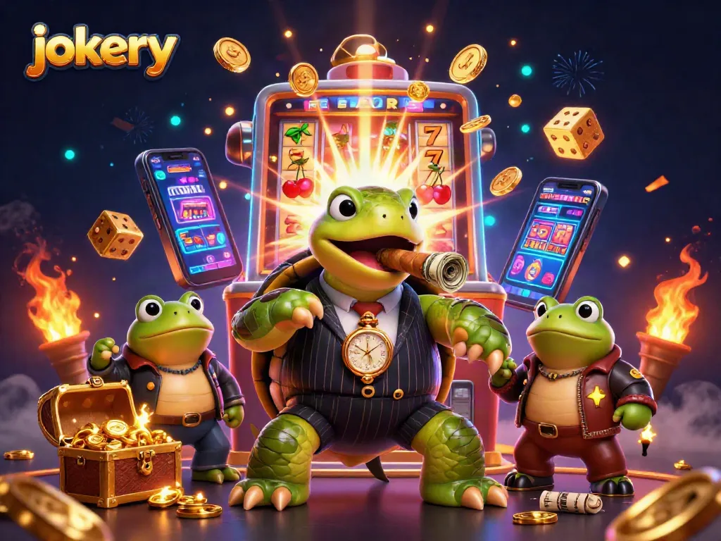 Experience the thrill of jokery in this vibrant casino scene featuring dynamic characters and exciting game elements.